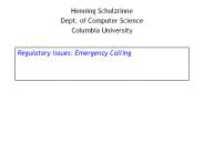 Regulatory Issues: Emergency Calling