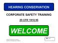 HEARING CONSERVATION PowerPoint PPT Presentation