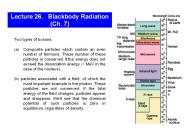 Lecture 26.  Blackbody Radiation  (Ch. 7)