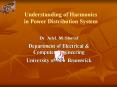 Understanding of Harmonics in Power Distribution System PowerPoint PPT Presentation