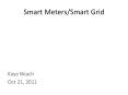 Smart Meters/Smart Grid PowerPoint PPT Presentation