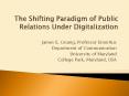 The Shifting Paradigm of Public Relations Under Digitalization PowerPoint PPT Presentation