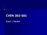 CVEN 302-501