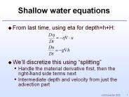 Shallow water equations
