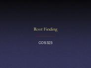 Root Finding
