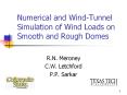 Numerical and Wind-Tunnel Simulation of Wind Loads on Smooth and Rough Domes PowerPoint PPT Presentation