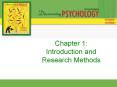 Chapter 1: Introduction and Research Methods PowerPoint PPT Presentation