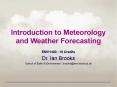 Introduction to Meteorology and Weather Forecasting PowerPoint PPT Presentation