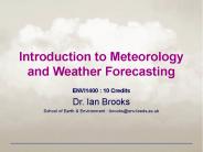 Introduction to Meteorology and Weather Forecasting