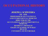 OCCUPATIONAL HISTORY
