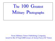 The 100 Greatest Military Photographs