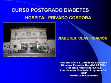 CURSO POSTGRADO DIABETES