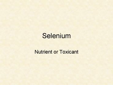 Selenium
