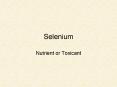 Selenium PowerPoint PPT Presentation