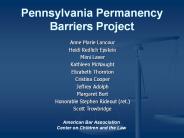 Pennsylvania Permanency Barriers Project