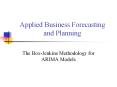 Applied Business Forecasting and Planning PowerPoint PPT Presentation
