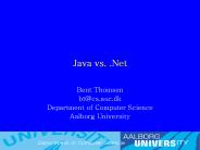 Java vs. .Net