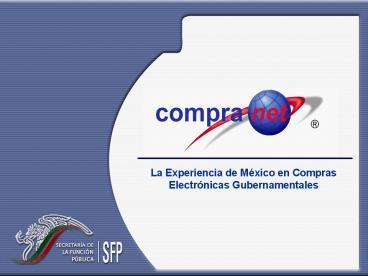 La Experiencia de Mйxico en Compras