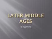 later middle ages lholder