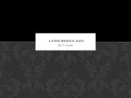 Later Middle Ages By D. Sparks
