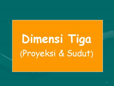 Dimensi Tiga