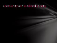christainity & midieval society by rachel m.
