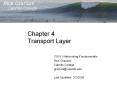 Chapter 4 Transport Layer PowerPoint PPT Presentation