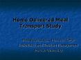 Home Delivered Meal Transport Study PowerPoint PPT Presentation