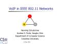 VoIP in IEEE 802.11 Networks PowerPoint PPT Presentation