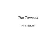 The Tempest
