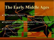 The Early Middle Ages