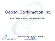 Capital Confirmation Inc.