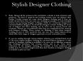 Stylish Designer clothing PowerPoint PPT Presentation