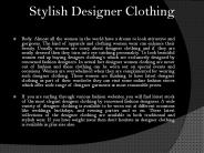 Stylish Designer clothing