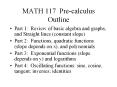 MATH 117 Pre-calculus Outline PowerPoint PPT Presentation