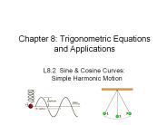 Chapter 8: Trigonometric Equations and Applications
