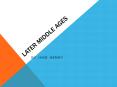 later middle age PowerPoint PPT Presentation