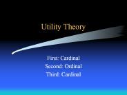 Utility Theory