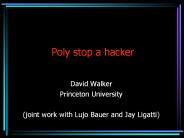 Poly stop a hacker