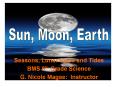 Seasons, Lunar Cycle and Tides BMS 8th Grade Science G PowerPoint PPT Presentation