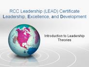 RCC Leadership (LEAD) Certificate Leadership, Excellence, and Development