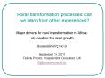 Rural transformation processes: can we learn from other experiences?  PowerPoint PPT Presentation