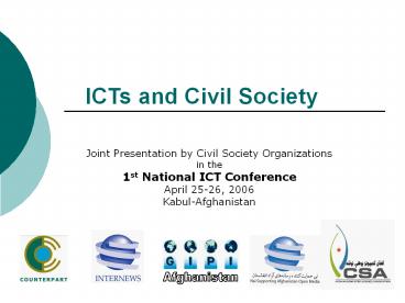 ICTs and Civil Society Joint Presentation by Civil Society