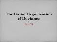 The Social Organization of Deviance PowerPoint PPT Presentation