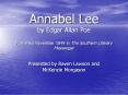 Annabel Lee by Edgar Allan Poe Published November 1849 in The Southern Literary Messenger PowerPoint PPT Presentation
