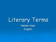 Literary Terms
