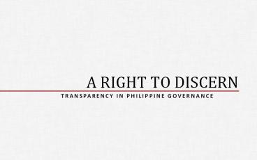 Draft Vid for PH Transparency in Governance V8
