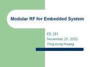 Modular RF for Embedded System