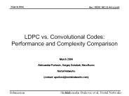 LDPC vs. Convolutional Codes: Performance and Complexity Comparison