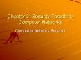 Chapter 3: Security Threats to Computer Networks Computer PowerPoint PPT Presentation